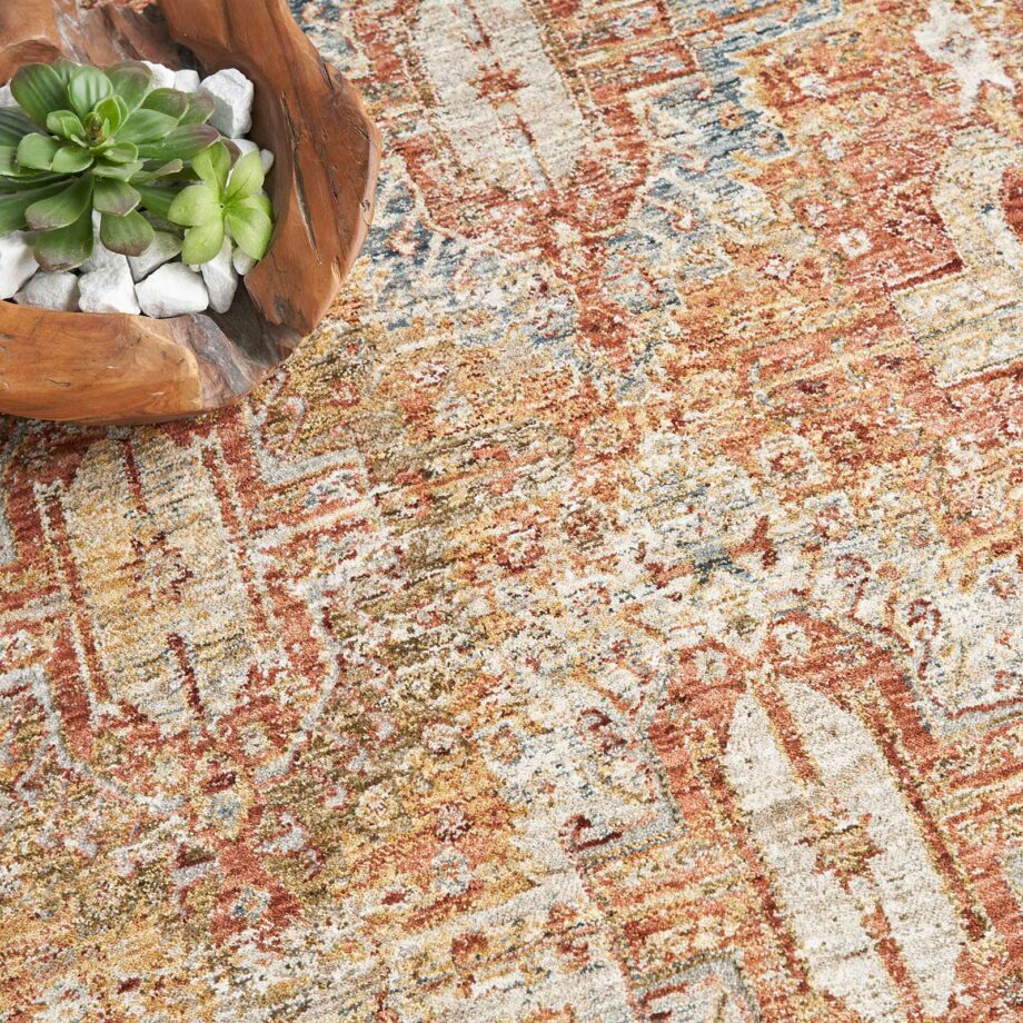 Nourison rug Sahar SHR01 RUST 5x8 099446025708 interior 2