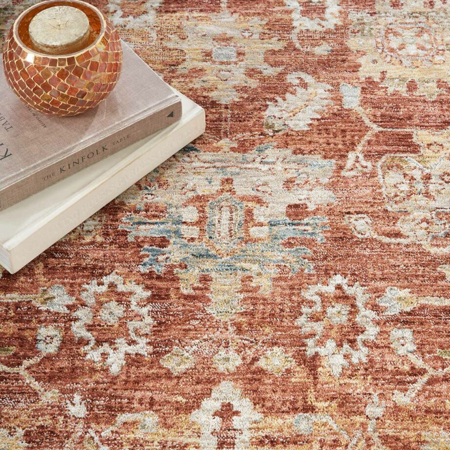 Nourison rug Sahar SHR02 RUST 5x8 099446025180 interior 2