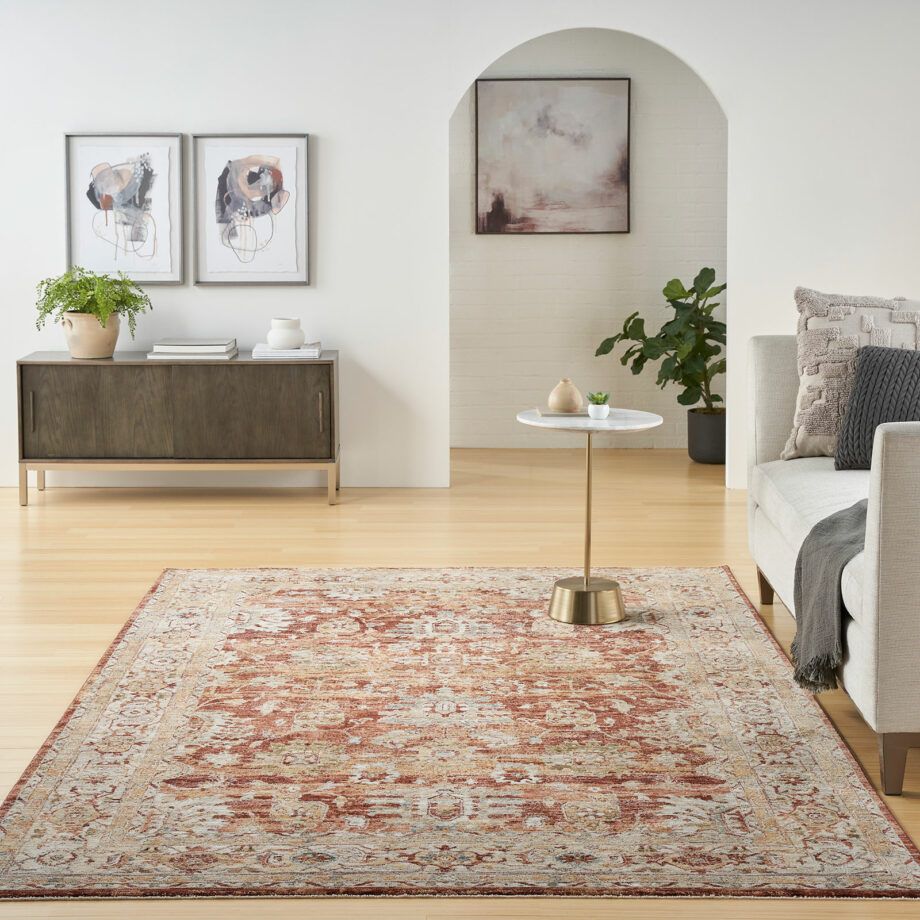Nourison rug Sahar SHR02 RUST 8x10 099446025470 interior 3