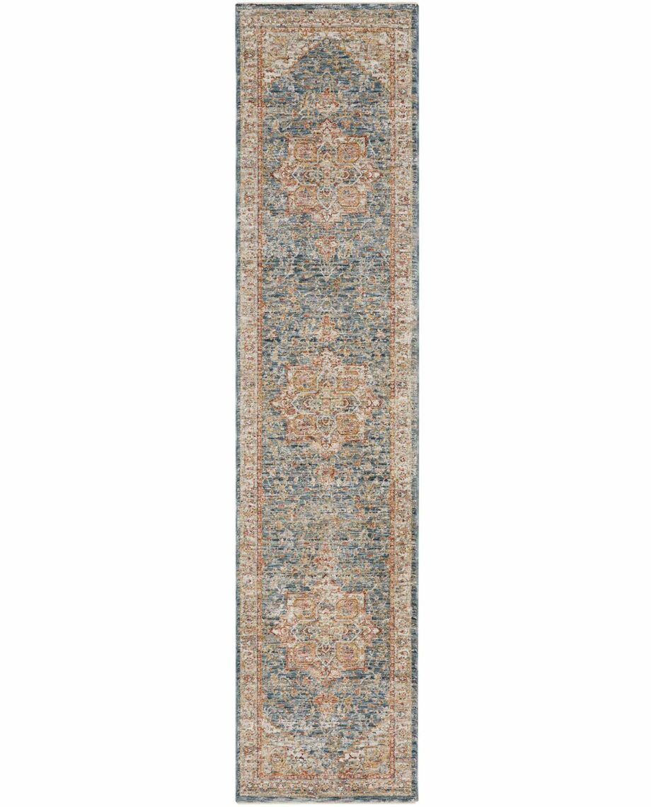 Nourison rug Sahar SHR06 IVBLU IVORY BLUE 2x10 099446166258