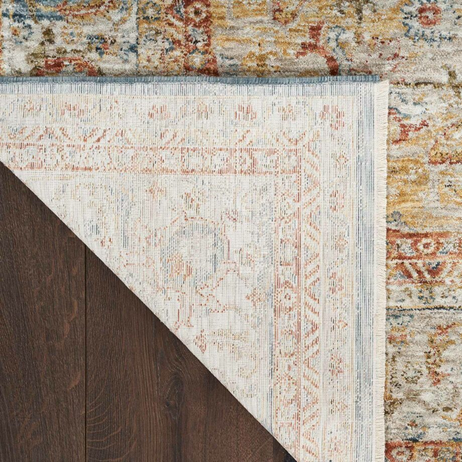 Nourison rug Sahar SHR06 IVBLU IVORY BLUE 5x8 099446166302 CRB