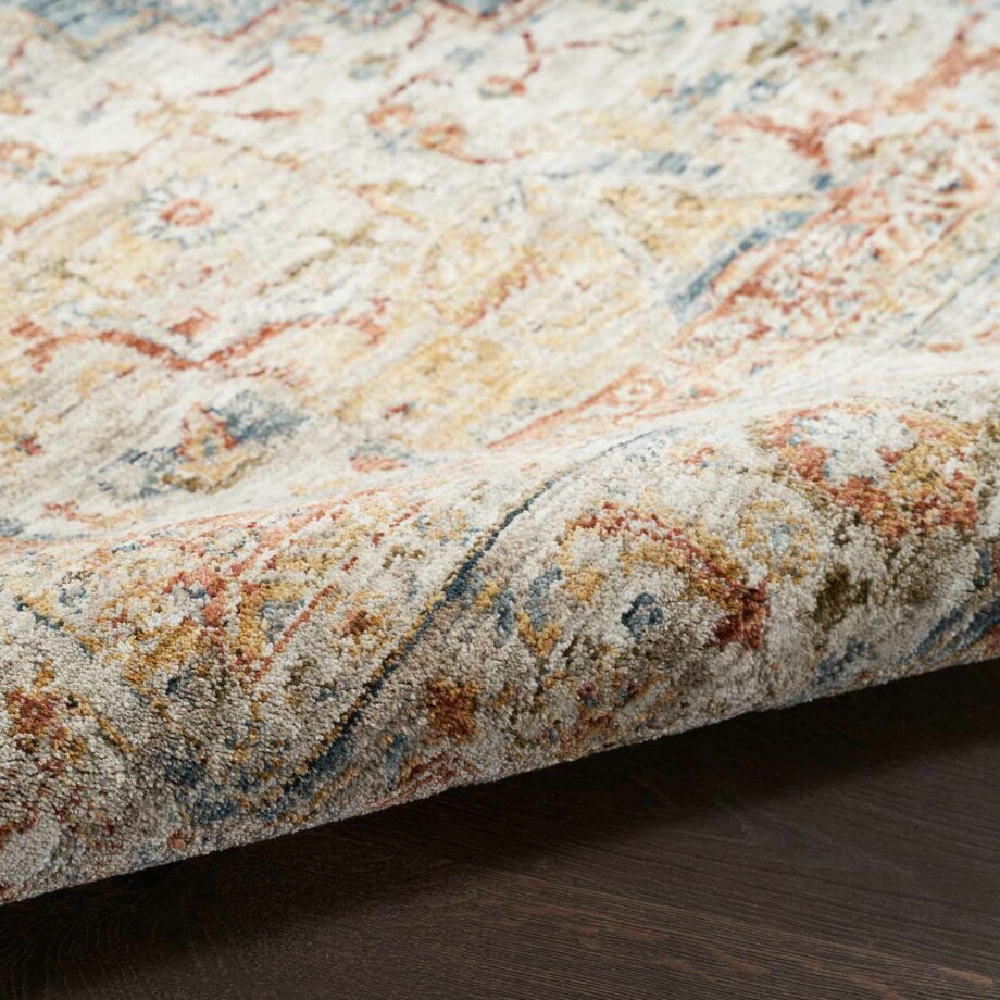 Nourison rug Sahar SHR06 IVBLU IVORY BLUE 5x8 099446166302 TX01
