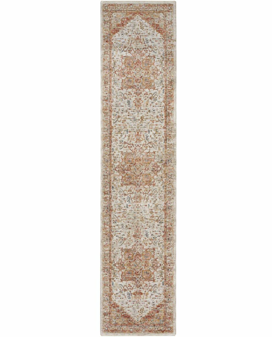 Nourison rug Sahar SHR06 IVRUS IVORY RUST 2x10 099446898692