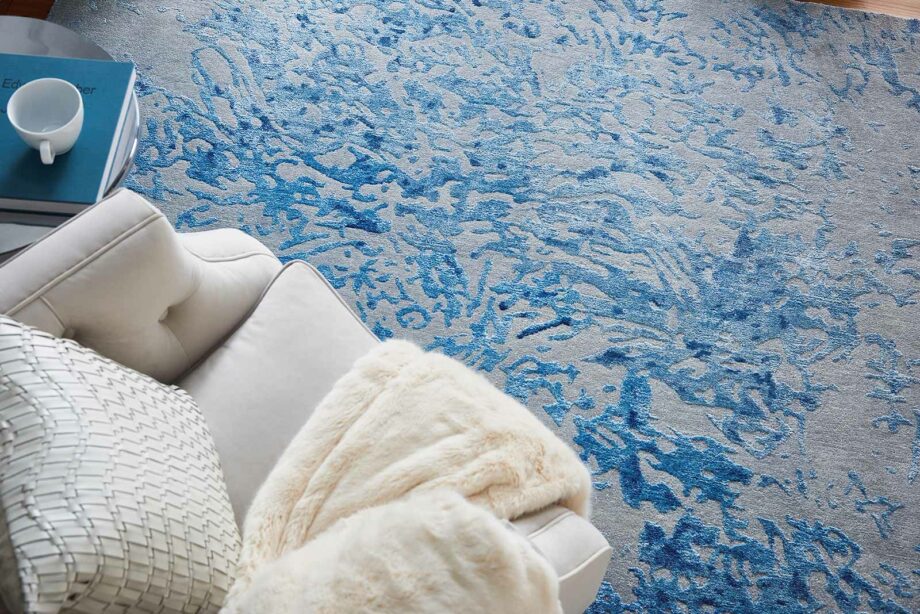 Nourison rug Silk Shadows SHA18 GRYBL 8x10 099446451118 VER5