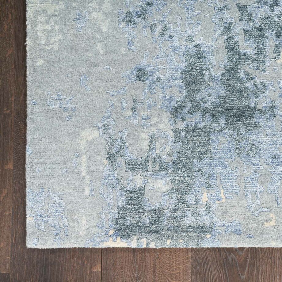 Nourison rug Silk Shadows SHA21 BLUSK BLUE SKY 8X10 099446020628 CR
