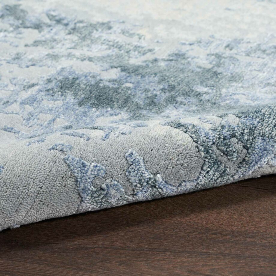 Nourison rug Silk Shadows SHA21 BLUSK BLUE SKY 8X10 099446020628 TX01