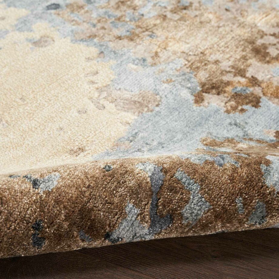 Nourison rug Silk Shadows SHA23 BGEBL BEIGE BLUE 8x10 099446929365 TX01
