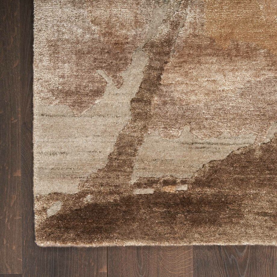 Nourison rug Silk Shadows SHA24 BGSIL BEIGE SILVER 8x10 099446929396 CR