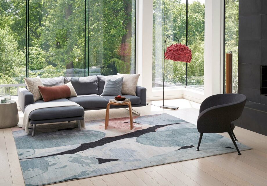 Nourison rug Silk Shadows SHA25 BLPNK BLUE PINK 8x10 099446929419 062823 8458