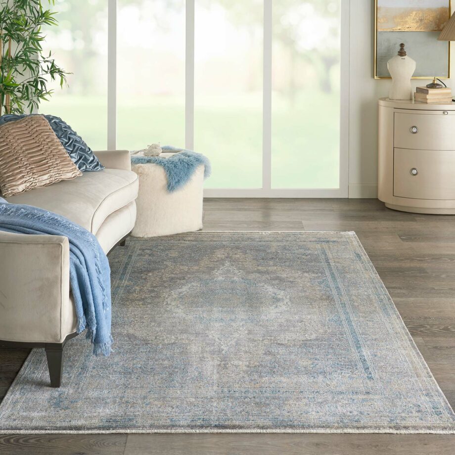 Nourison rug Starry Nights STN06 CRMBL CREAM BLUE 5x7 099446745583 interior 1 C