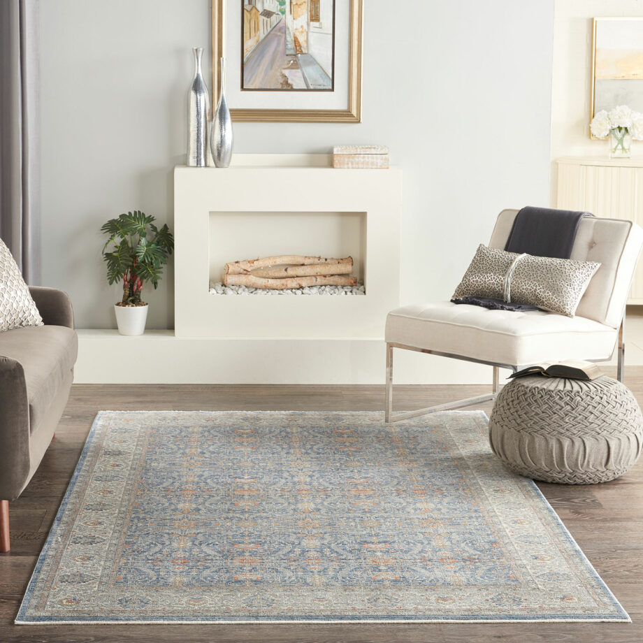 Nourison rug Starry Nights STN08 LTBLU LIGHT BLUE 5x7 099446792655 interior 3