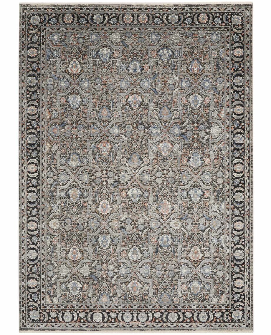 Nourison rug Starry Nights STN10 GRYNV GREY NAVY 5x7 099446797285