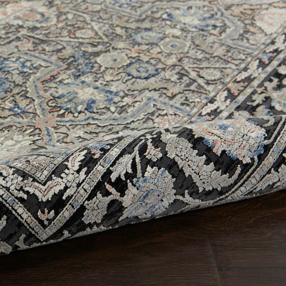 Nourison rug Starry Nights STN10 GRYNV GREY NAVY 5x7 099446797285 TX01