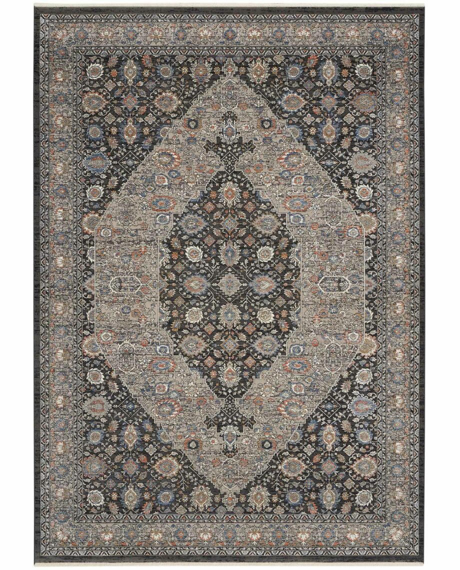 Nourison rug Starry Nights STN11 GRYBL GREY BLUE 5x7 099446797414