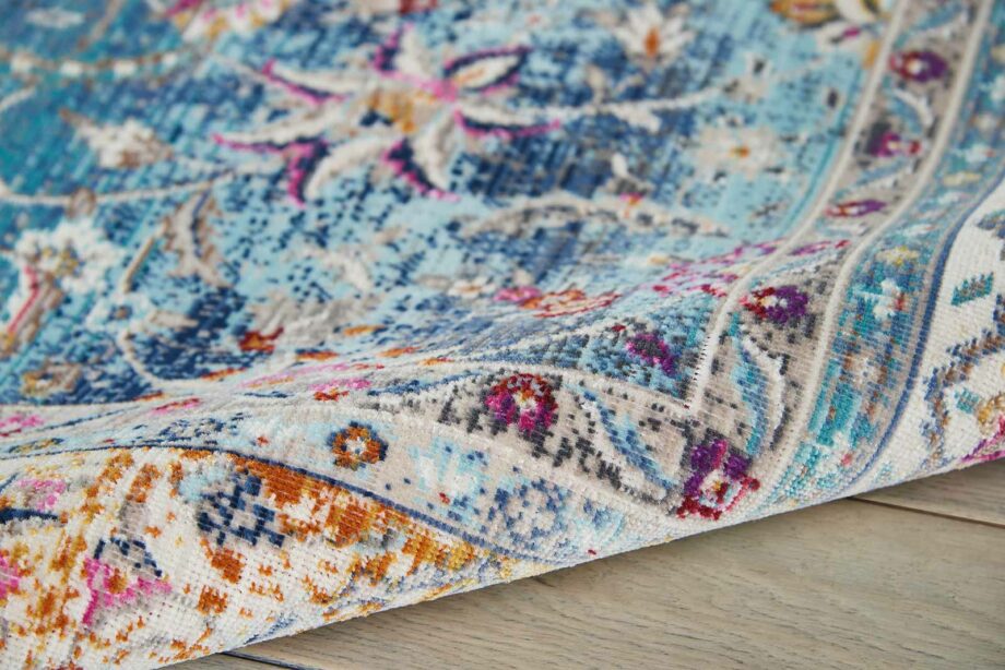 Nourison rug Vintage Kashan VKA01 BLUE 5x7 099446454997 TX01