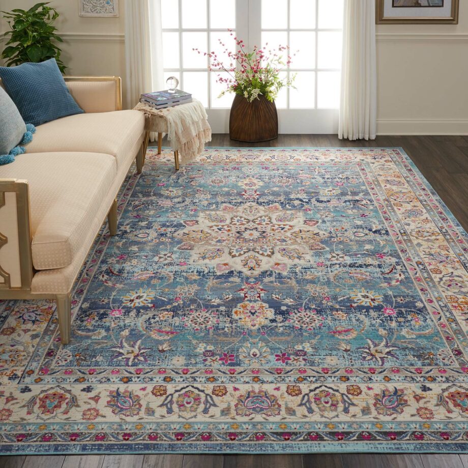 Nourison rug Vintage Kashan VKA01 BLUE 8x10 099446455000 interior 1 C