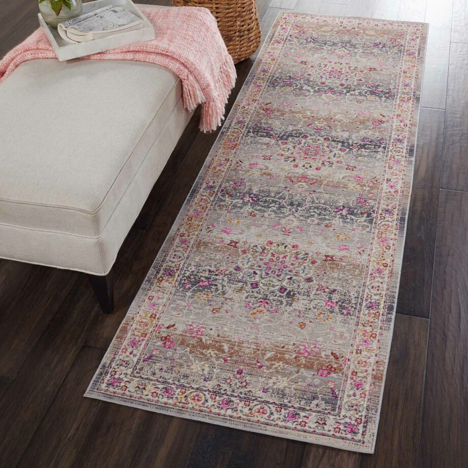 Nourison rug Vintage Kashan VKA01 GREY 2x8 099446455031 interior 1 C