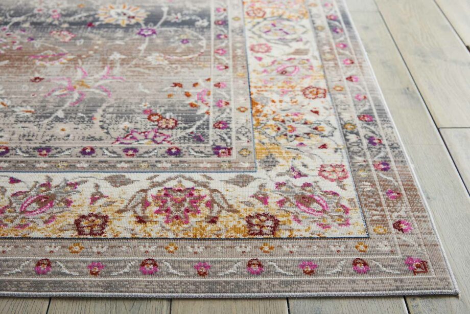 Nourison rug Vintage Kashan VKA01 GREY 5x7 099446455116 DT01