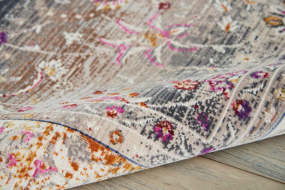 Nourison rug Vintage Kashan VKA01 GREY 5x7 099446455116 TX01