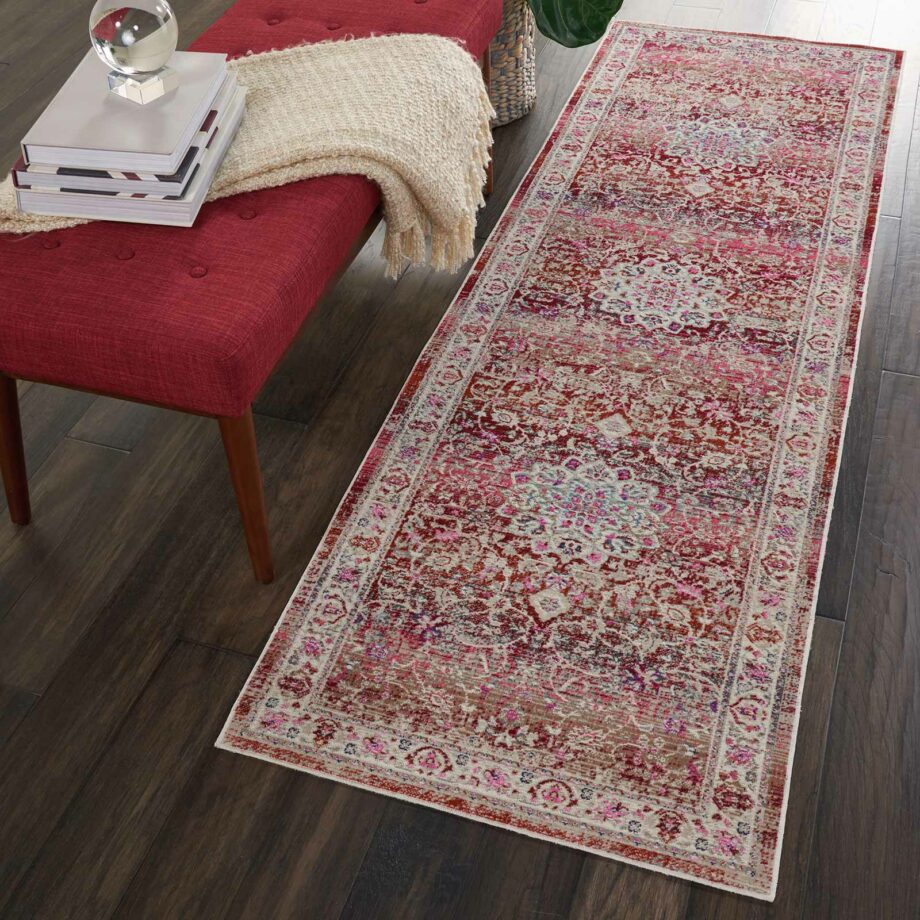 Nourison rug Vintage Kashan VKA01 RED 2x8 099446455260 interior 1 C