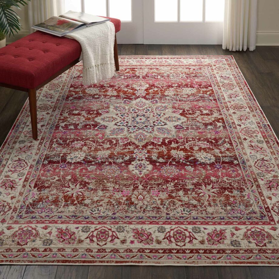 Nourison rug Vintage Kashan VKA01 RED 5x8 099446456229 interior 1 C