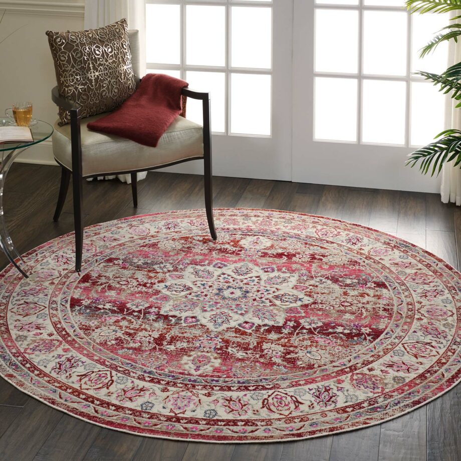 Nourison rug Vintage Kashan VKA01 RED 6xRND 099446455222 interior 3 C
