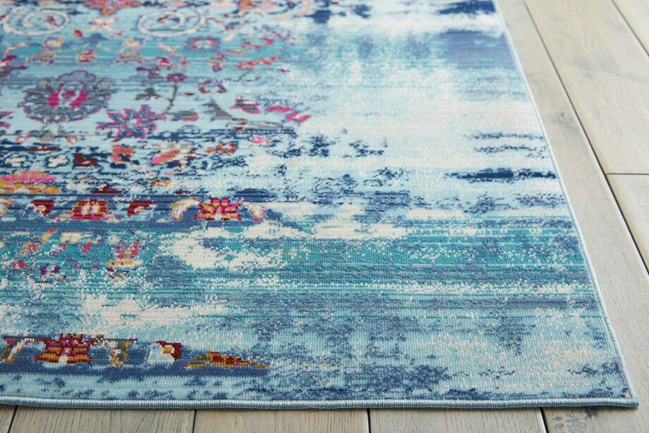 Nourison rug Vintage Kashan VKA02 BLUE 5x7 099446455345 DT01