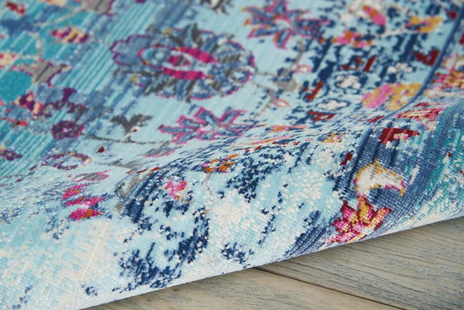 Nourison rug Vintage Kashan VKA02 BLUE 5x7 099446455345 TX01