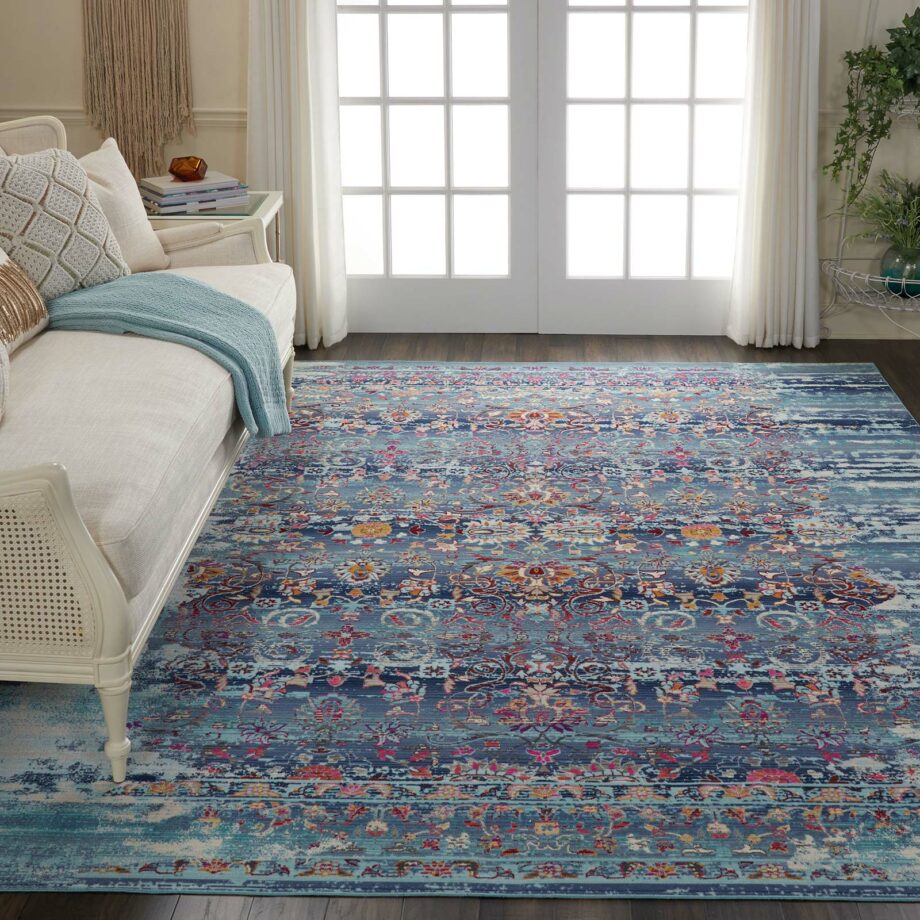 Nourison rug Vintage Kashan VKA02 BLUE 8x10 099446455352 interior 1 C