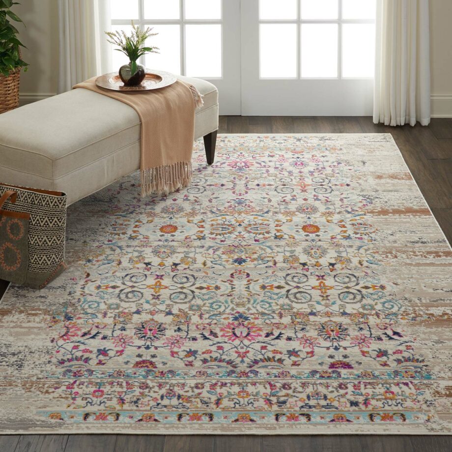 Nourison rug Vintage Kashan VKA02 IVORY 5x8 099446456243 interior 1 C