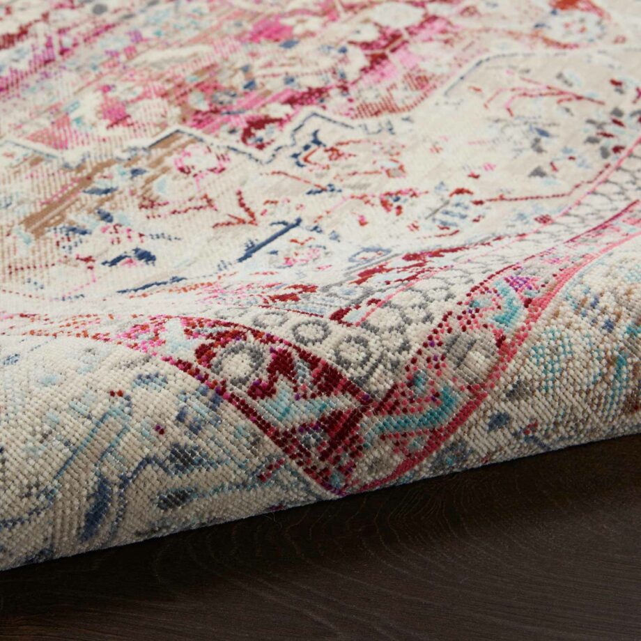 Nourison rug Vintage Kashan VKA07 REDIV RED IVORY 5X8 099446812216 TX01