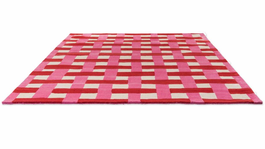 Harlequin Basket Weave Coral Rose 144102 D
