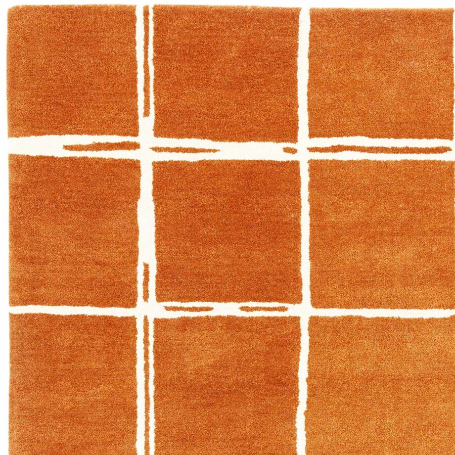 Asiatic rug Albany Grid Rust 2