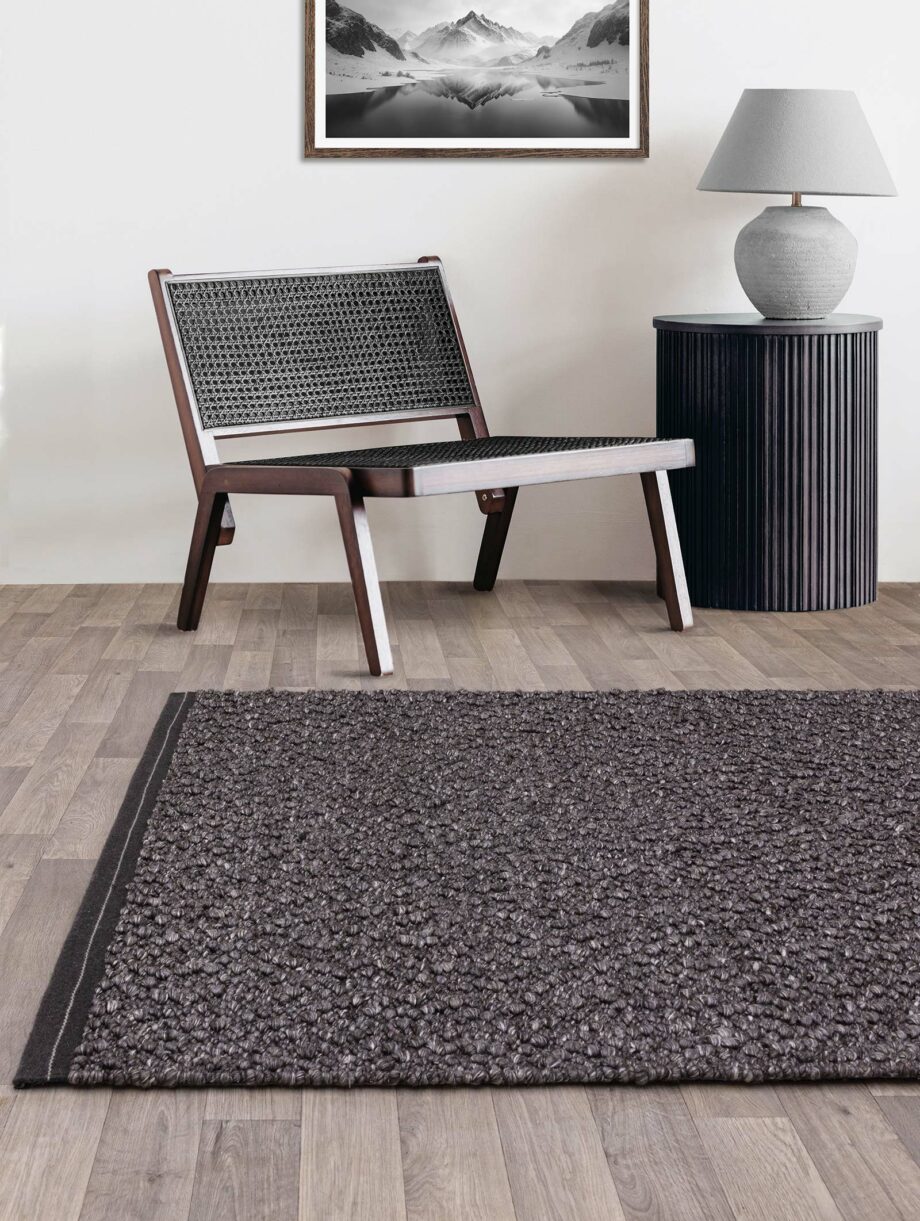Asiatic rug Elm charcoal interior