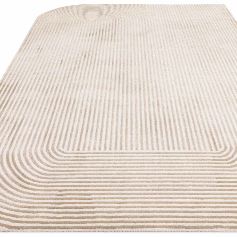 Asiatic rug Kuza Shape Gold Cream 1