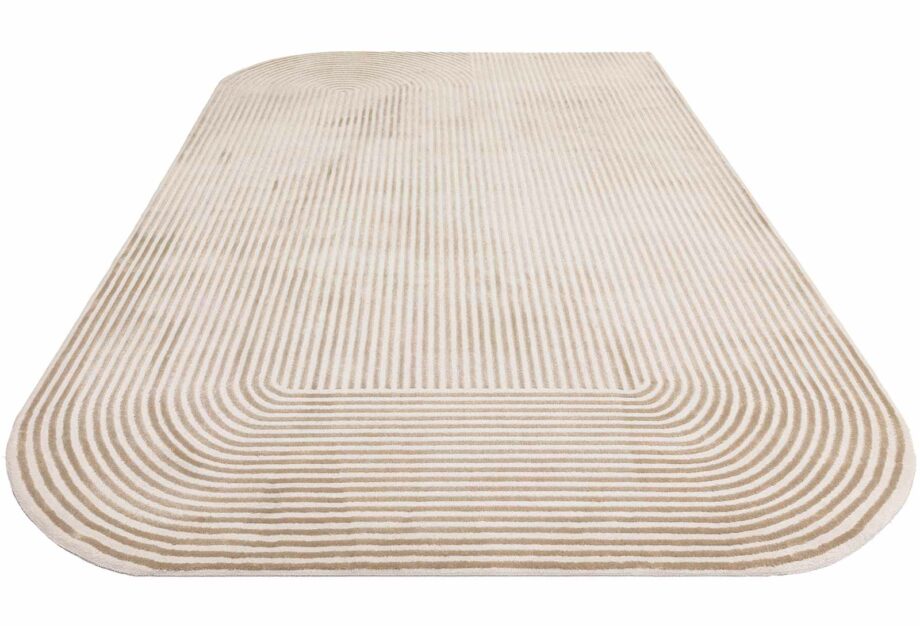 Asiatic rug Kuza Shape Gold Cream 3D