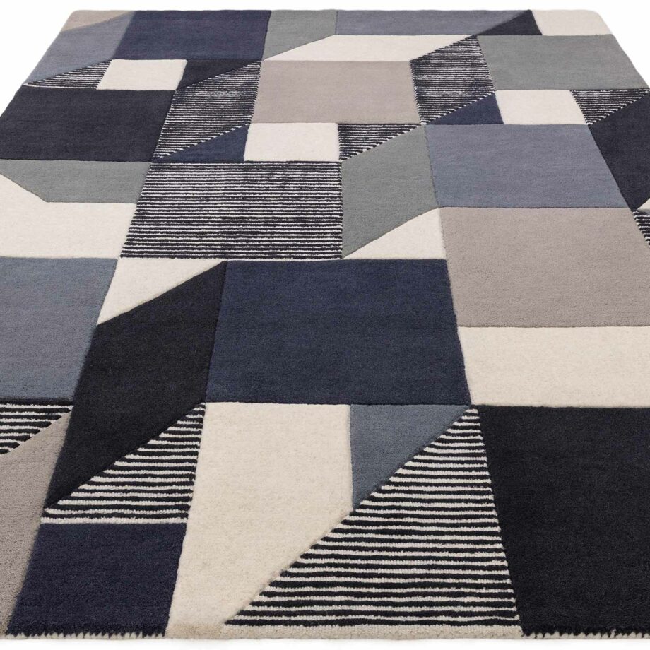 Asiatic rug Matrix 101 Memphis Blue 1