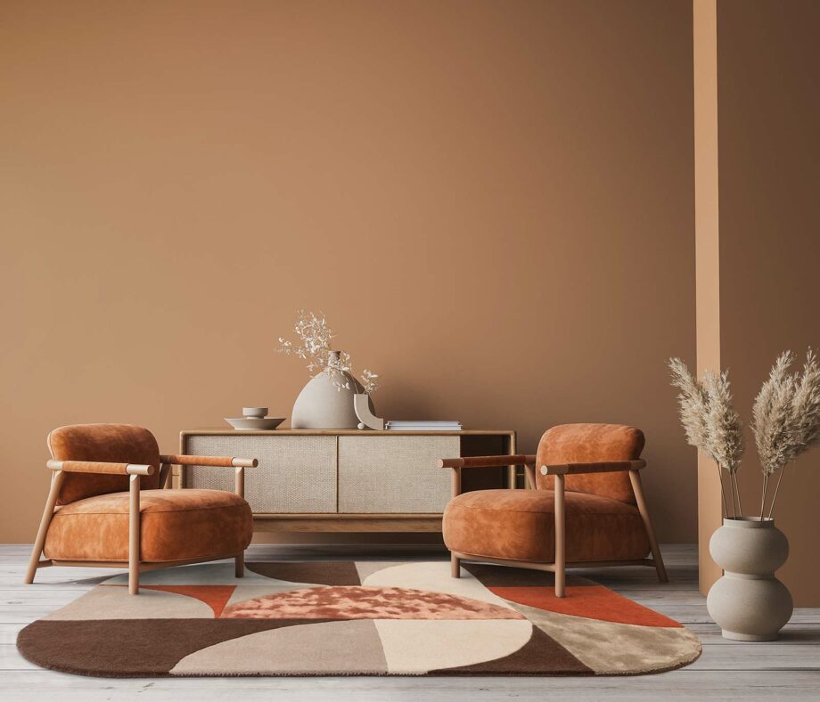 Asiatic rug Matrix 77 Oval Spice interior