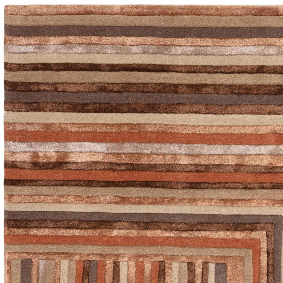 Asiatic rug Matrix 80 Network Terracotta 2