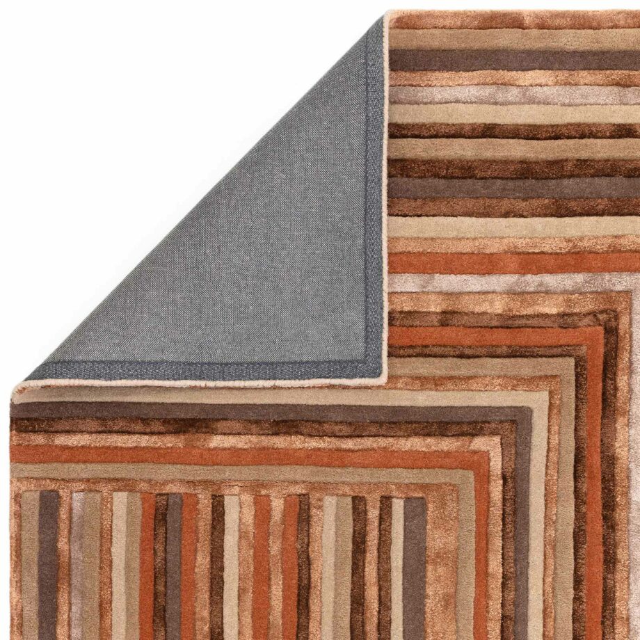 Asiatic rug Matrix 80 Network Terracotta 3