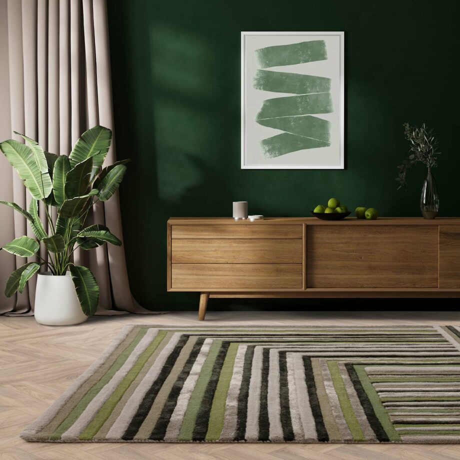 Asiatic rug Matrix 82 Network Forest interior square