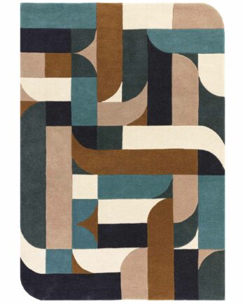 Asiatic rug Matrix 89 Klotski Teal