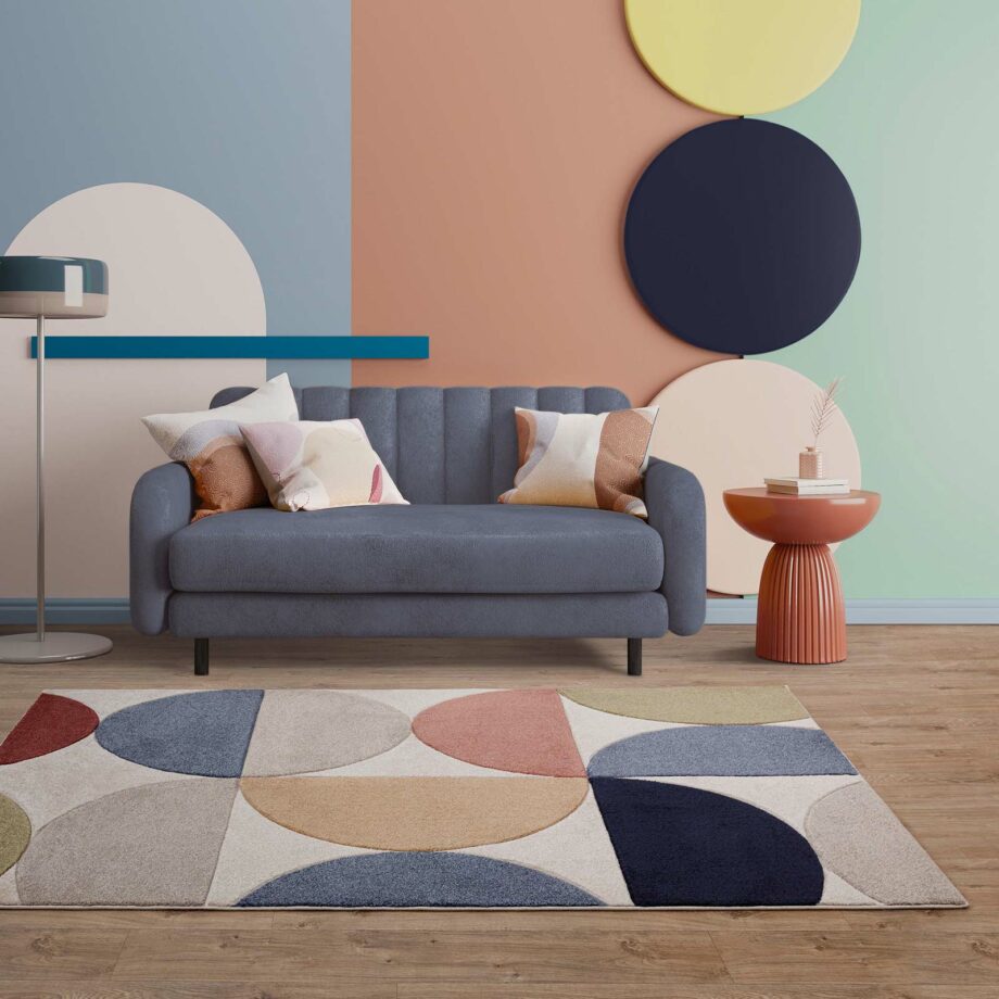 Asiatic rug Sketch SK16 Curve Multi interior square