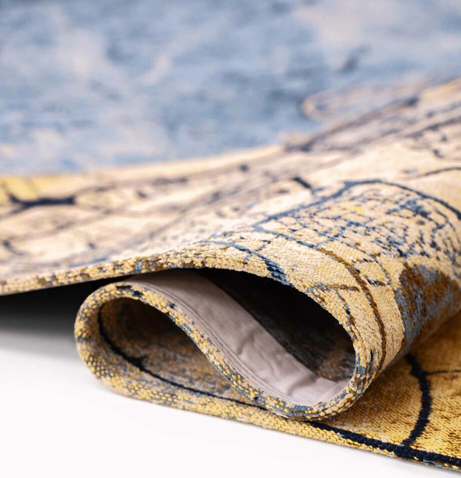 Louis De Poortere rug Cities Dubai 9698 Gold Sea fold