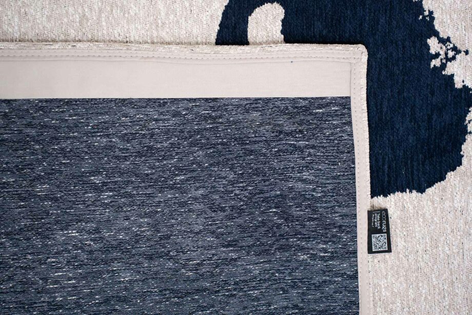 Louis De Poortere rug Craft Ribbon 9849 Sea Ink back