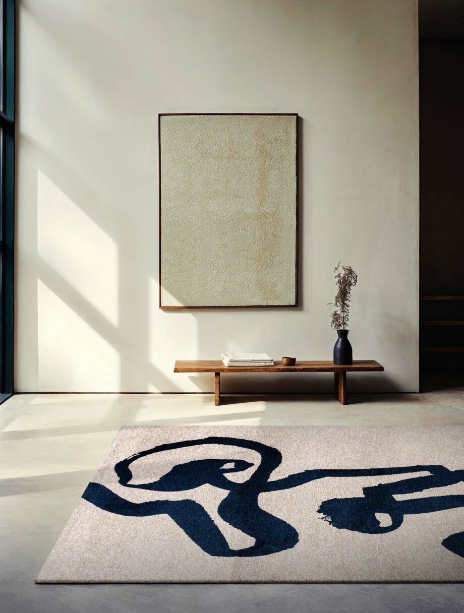 Louis De Poortere rug Craft Ribbon 9849 Sea Ink interior