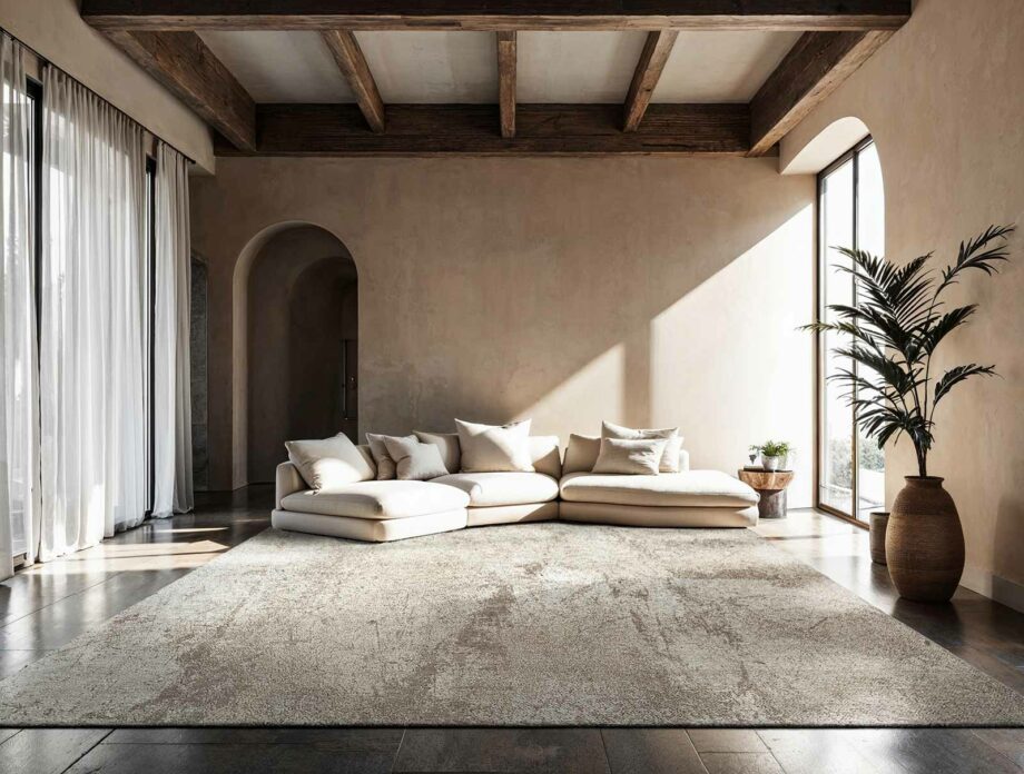 Louis De Poortere rug Mad Men Sol 9735 Albatre Ambiance