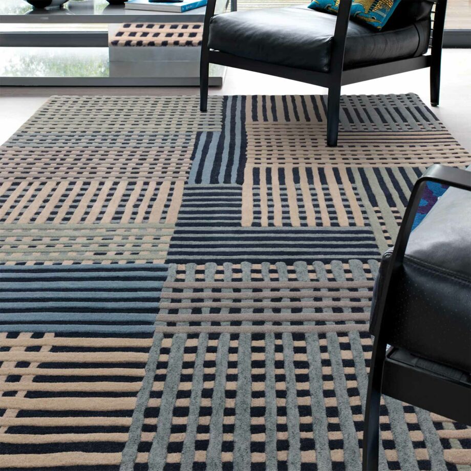 Asiatic Aspect blue multi rug ls