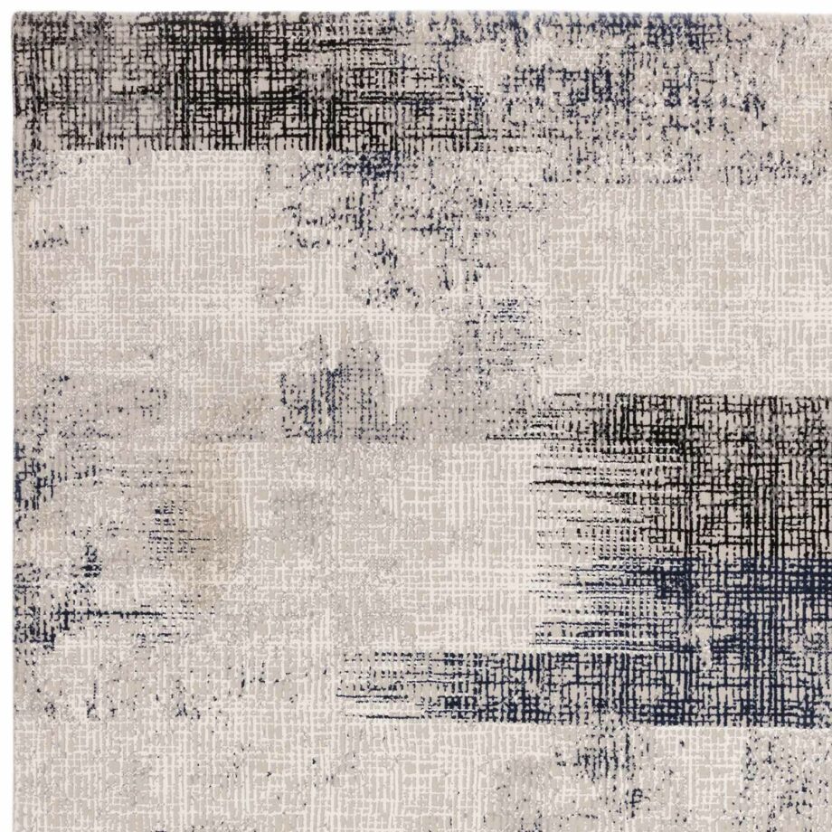 Asiatic Kuza lines blue rug 2