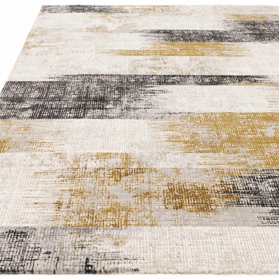 Asiatic Kuza lines gold rug 1
